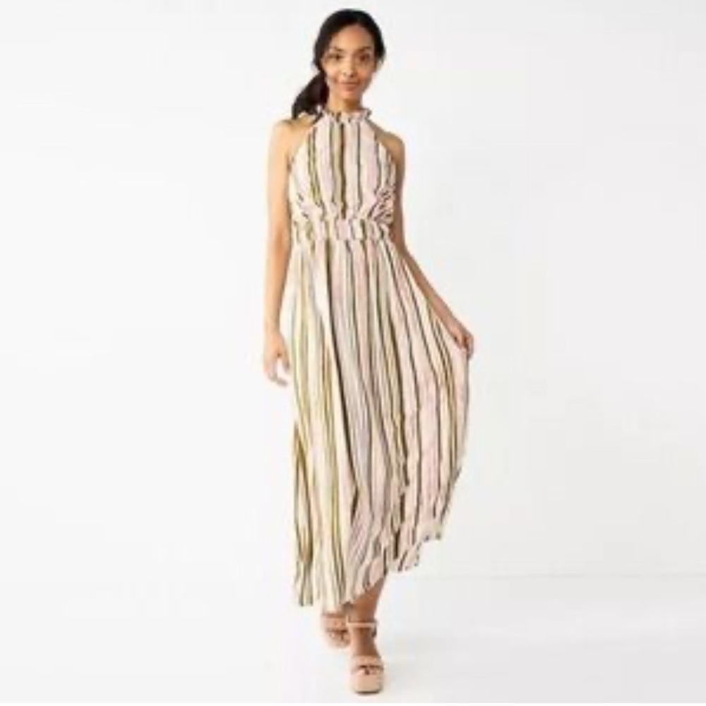 Nine West woman’s Dress - Pink, Green, White Stripes size XXL